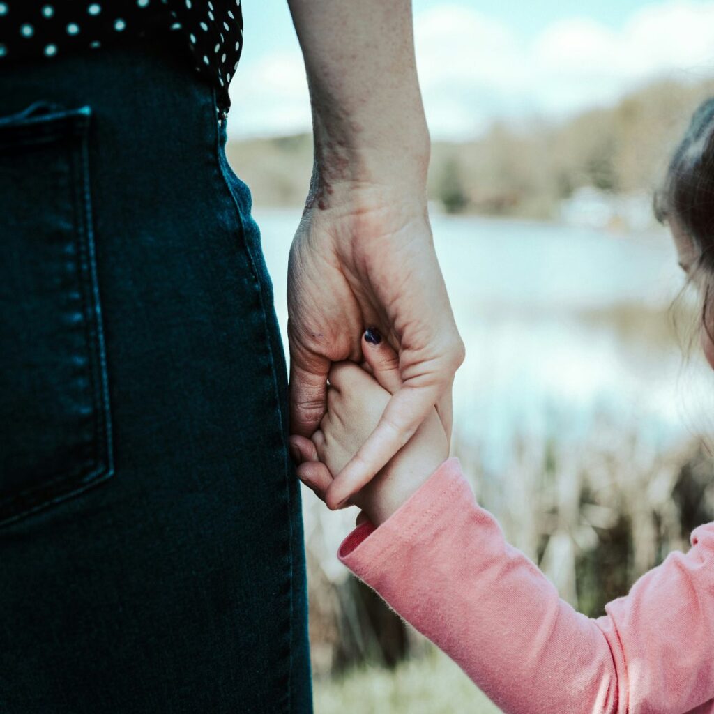 mom and daughter share the best gift, time
