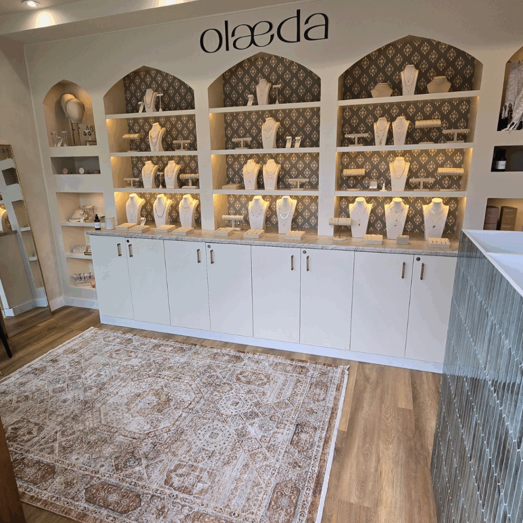 Canadian jewelry brand Olaeda's new storefront