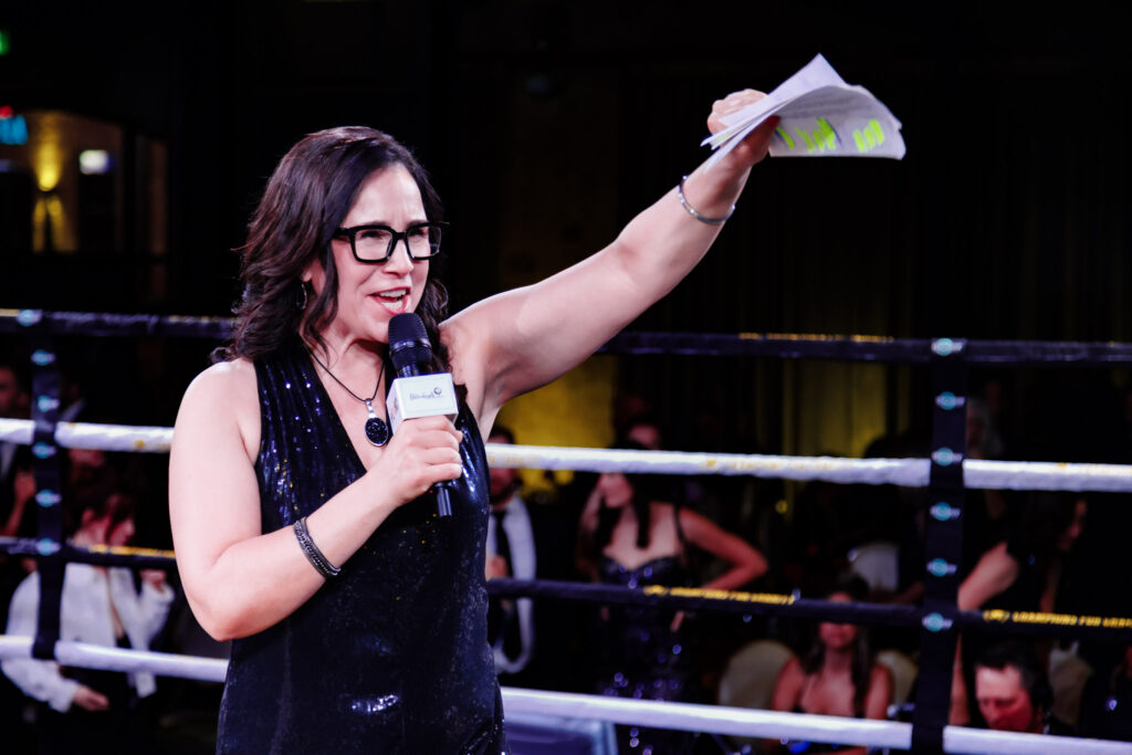 Yvette Raposo, Canada's first female ring announcer