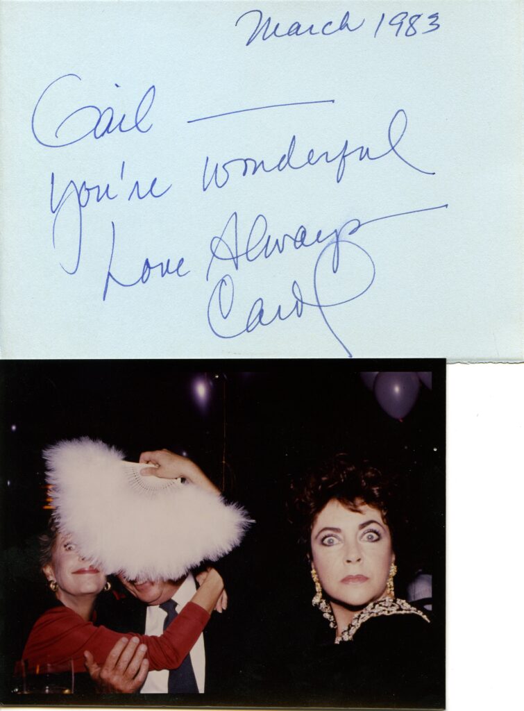 Carol Burnett and Elizabeth Taylor