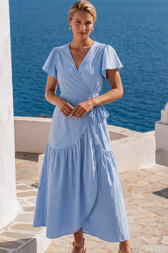 Cotton wedding guest dress
