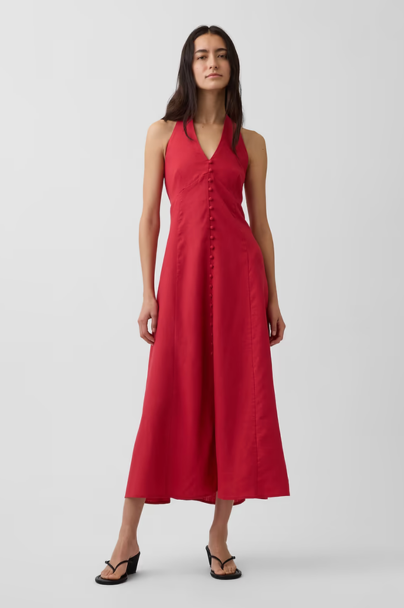 linen wedding guest dress
